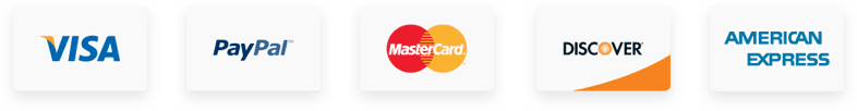 Accepted payment cards for TerraCalm orders